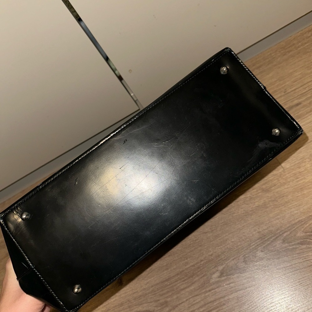 Anya Hindmarch Vintage Structured Black Top Handle bag Y2K - Picture 7 of 12